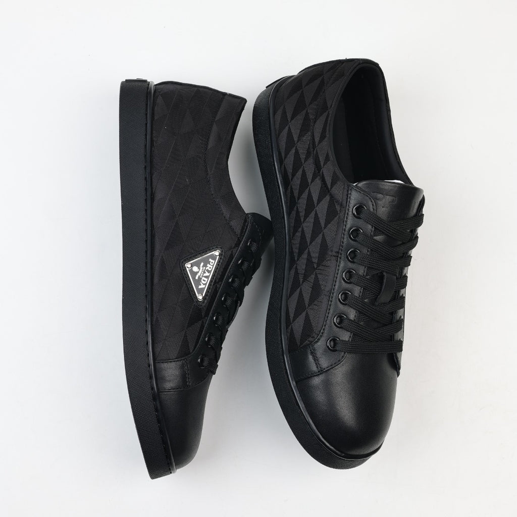 Prada Leather and Re-Nylon Sneakers