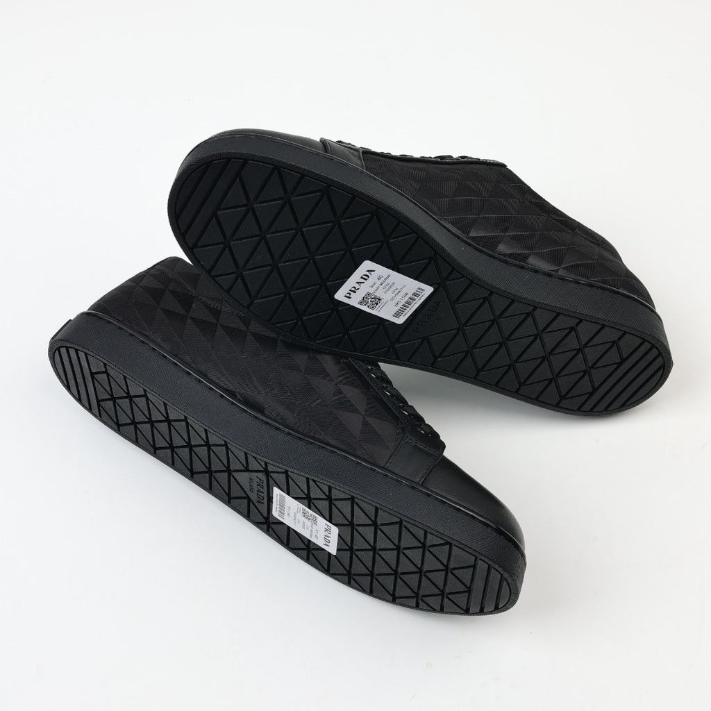 Prada Leather and Re-Nylon Sneakers