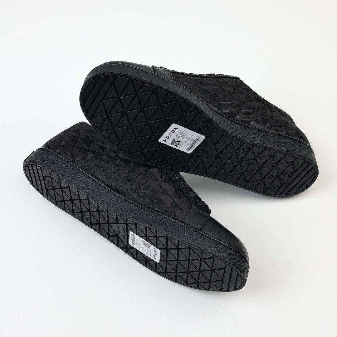 Prada Leather and Re-Nylon Sneakers