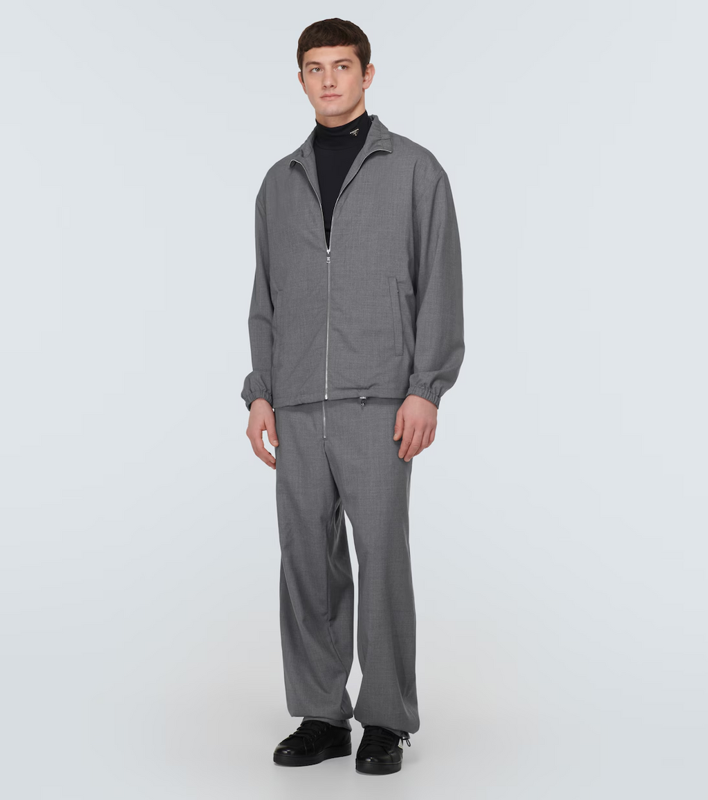 Prada Leather and Re-Nylon Sneakers