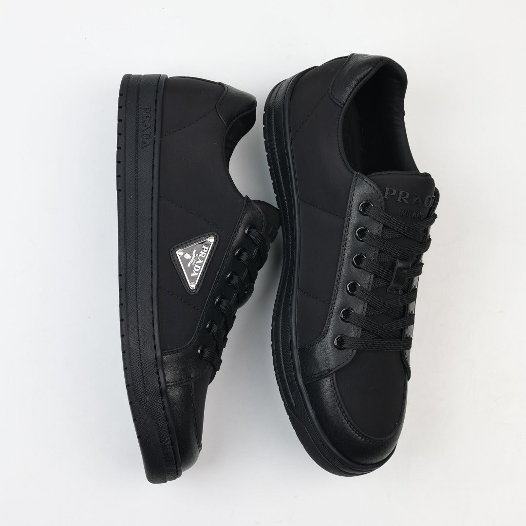 Prada Leather and Re-Nylon Sneakers