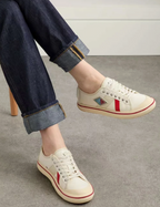 Bottega Veneta Eliot Appliquéd Leather-Trimmed Canvas Sneakers