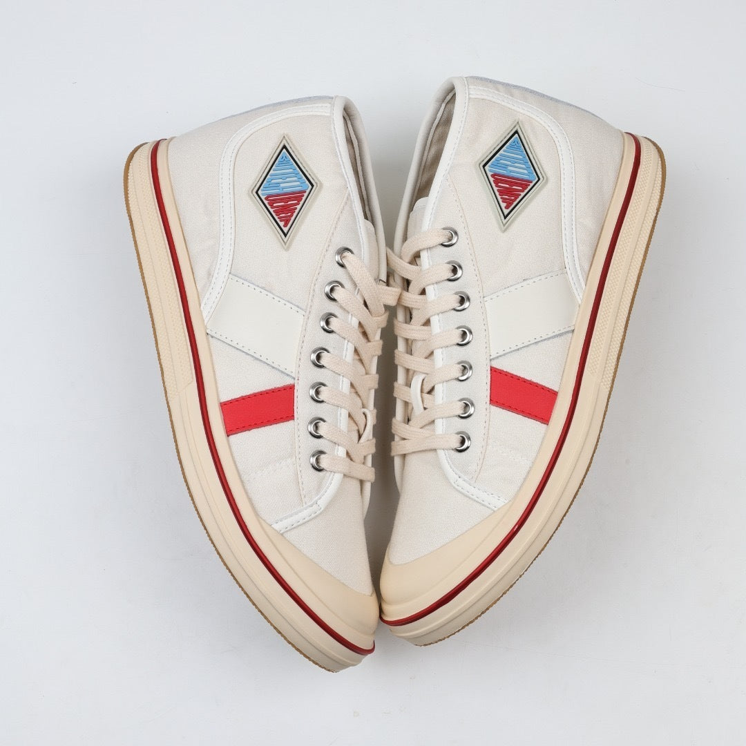 Bottega Veneta Eliot Appliquéd Leather-Trimmed Canvas Sneakers