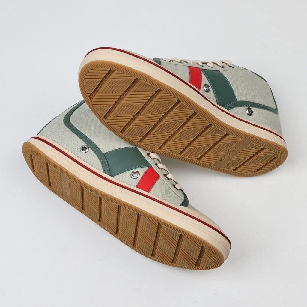 Bottega Veneta Eliot Appliquéd Leather-Trimmed Canvas Sneakers