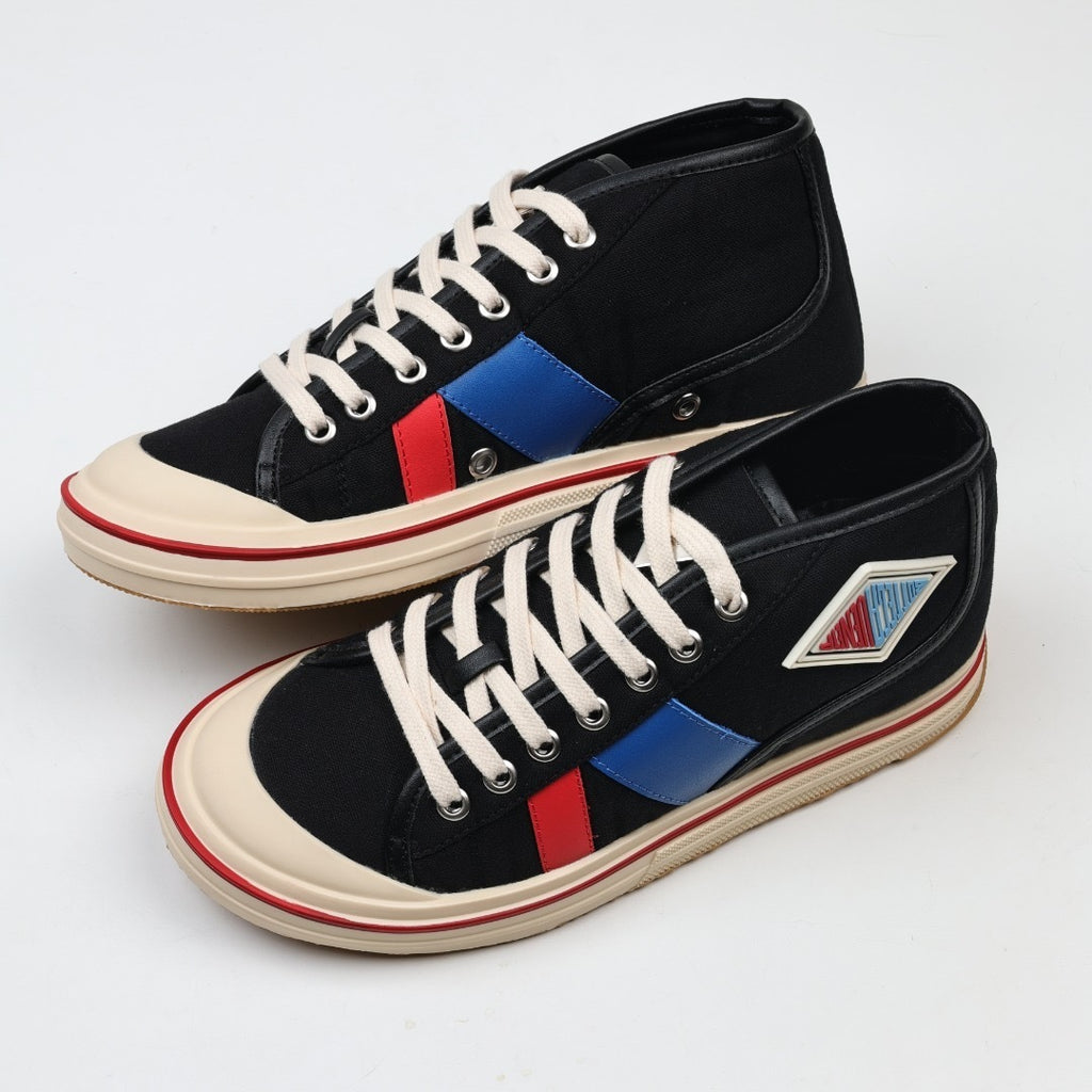 Bottega Veneta Eliot Appliquéd Leather-Trimmed Canvas Sneakers