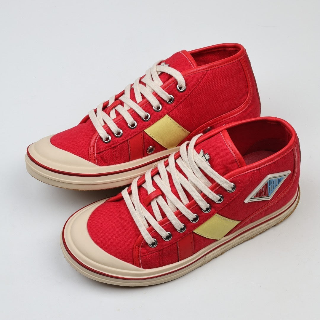 Bottega Veneta Eliot Appliquéd Leather-Trimmed Canvas Sneakers
