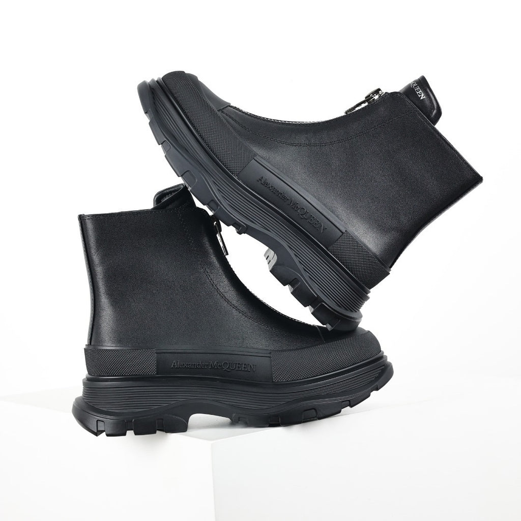 Alexander McQueen Tread Slick Zip-Up Boots