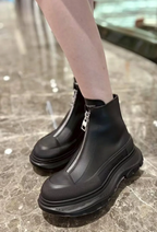 Alexander McQueen Tread Slick Zip-Up Boots