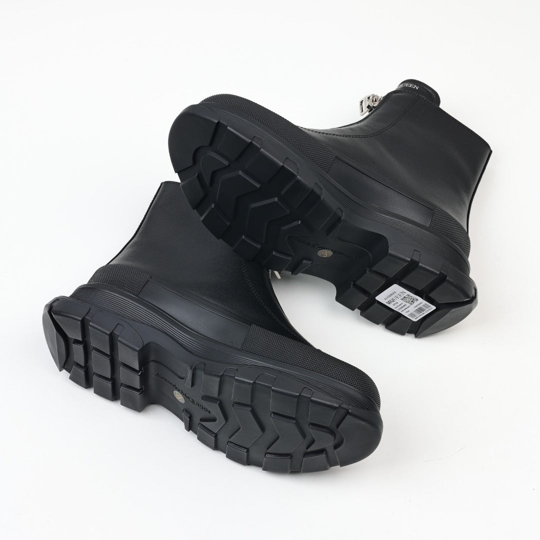 Alexander McQueen Tread Slick Zip-Up Boots