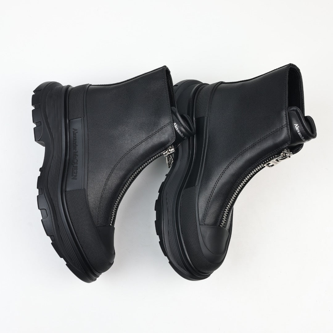 Alexander McQueen Tread Slick Zip-Up Boots