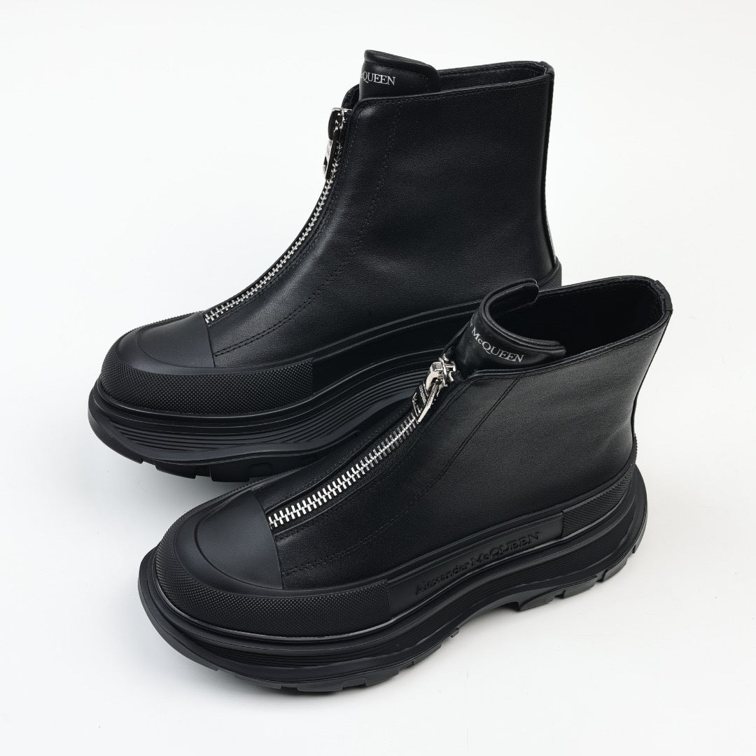 Alexander McQueen Tread Slick Zip-Up Boots