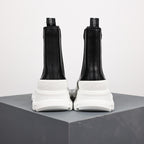 Alexander McQueen Tread Slick Two-Tone Leather Chelsea Boot