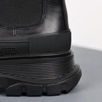 Alexander McQueen Tread Slick Two-Tone Leather Chelsea Boot