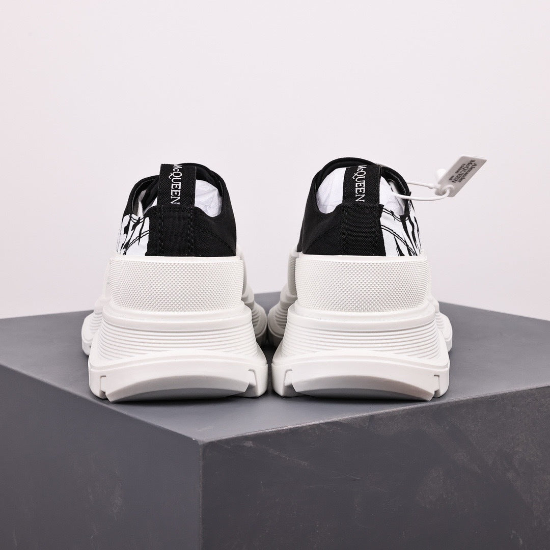 Alexander McQueen Tread Slick Low-Top Graffiti Sneakers