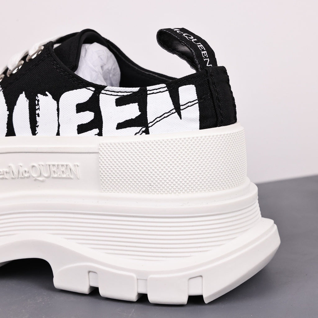 Alexander McQueen Tread Slick Low-Top Graffiti Sneakers