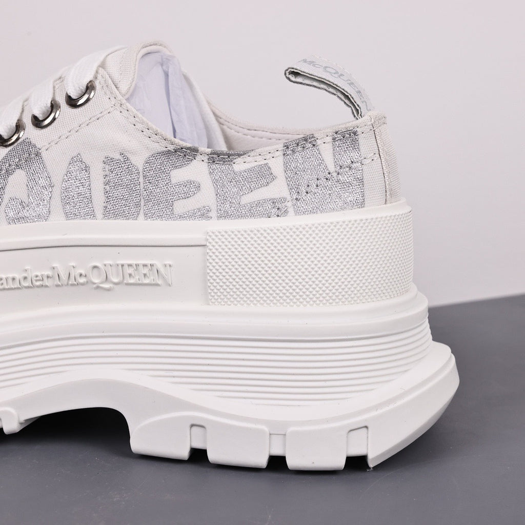 Alexander McQueen Tread Slick Low-Top Graffiti Sneakers