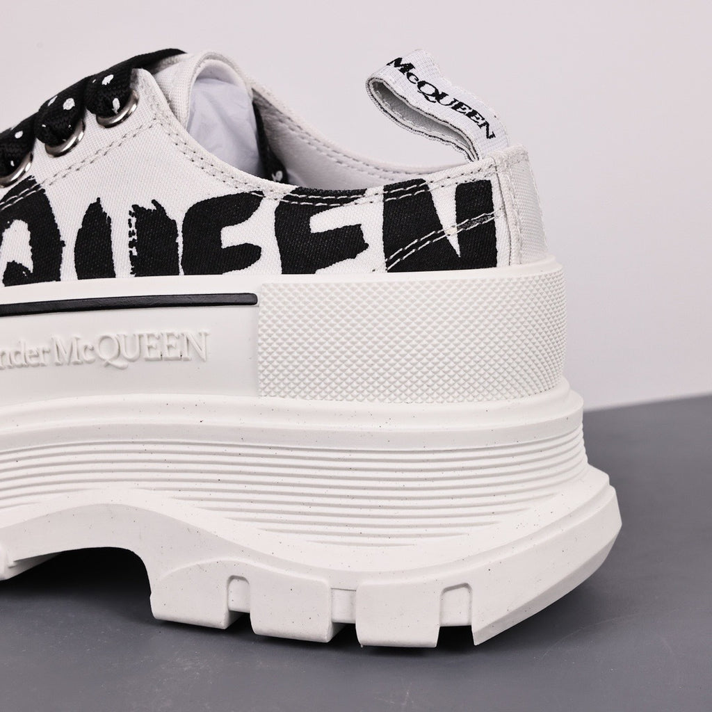 Alexander McQueen Tread Slick Low-Top Graffiti Sneakers