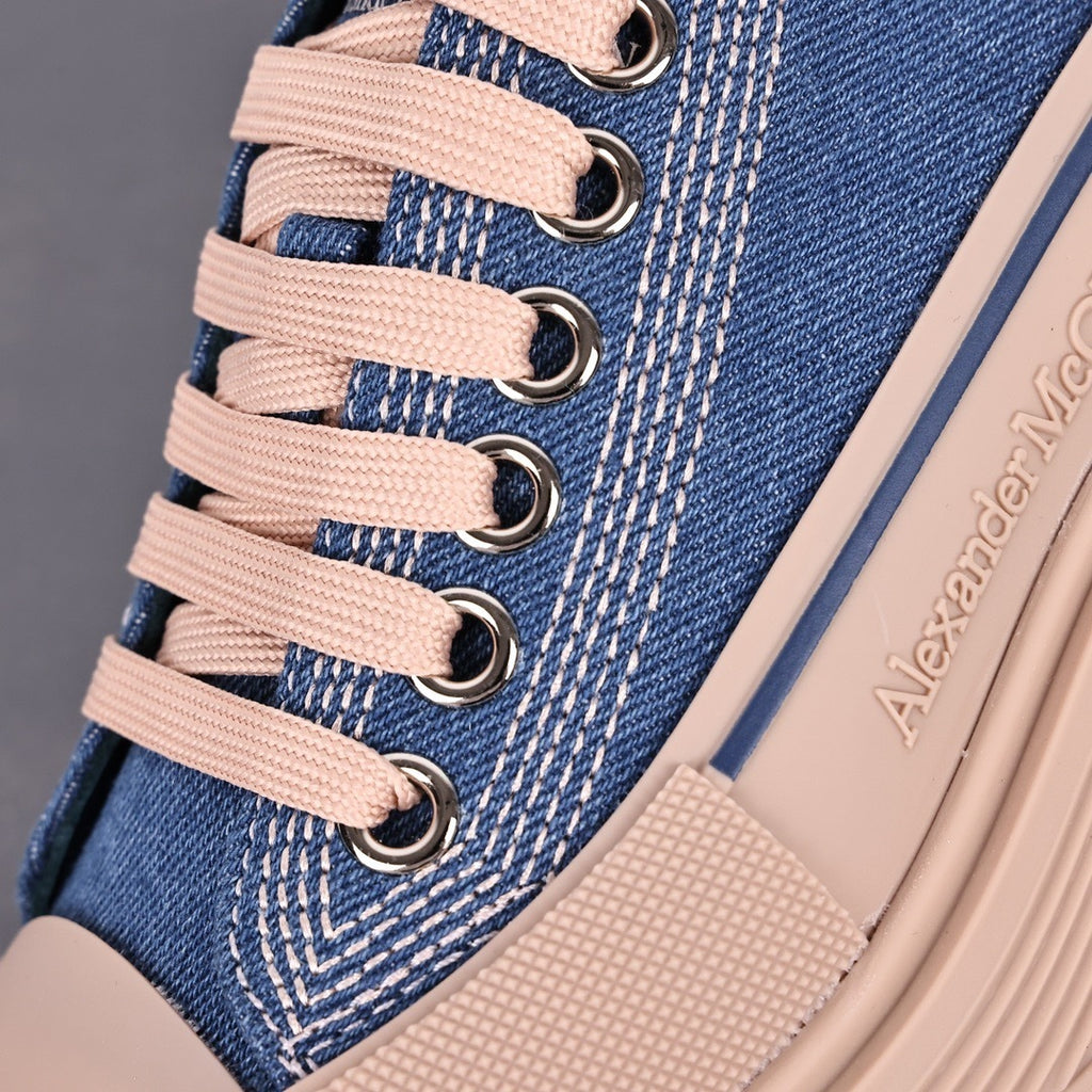 Alexander McQueen Tread Slick Low-Top Graffiti Sneakers