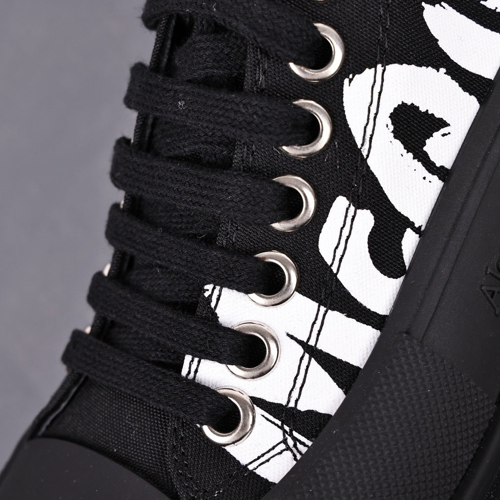 Alexander McQueen Tread Slick Low-Top Graffiti Sneakers