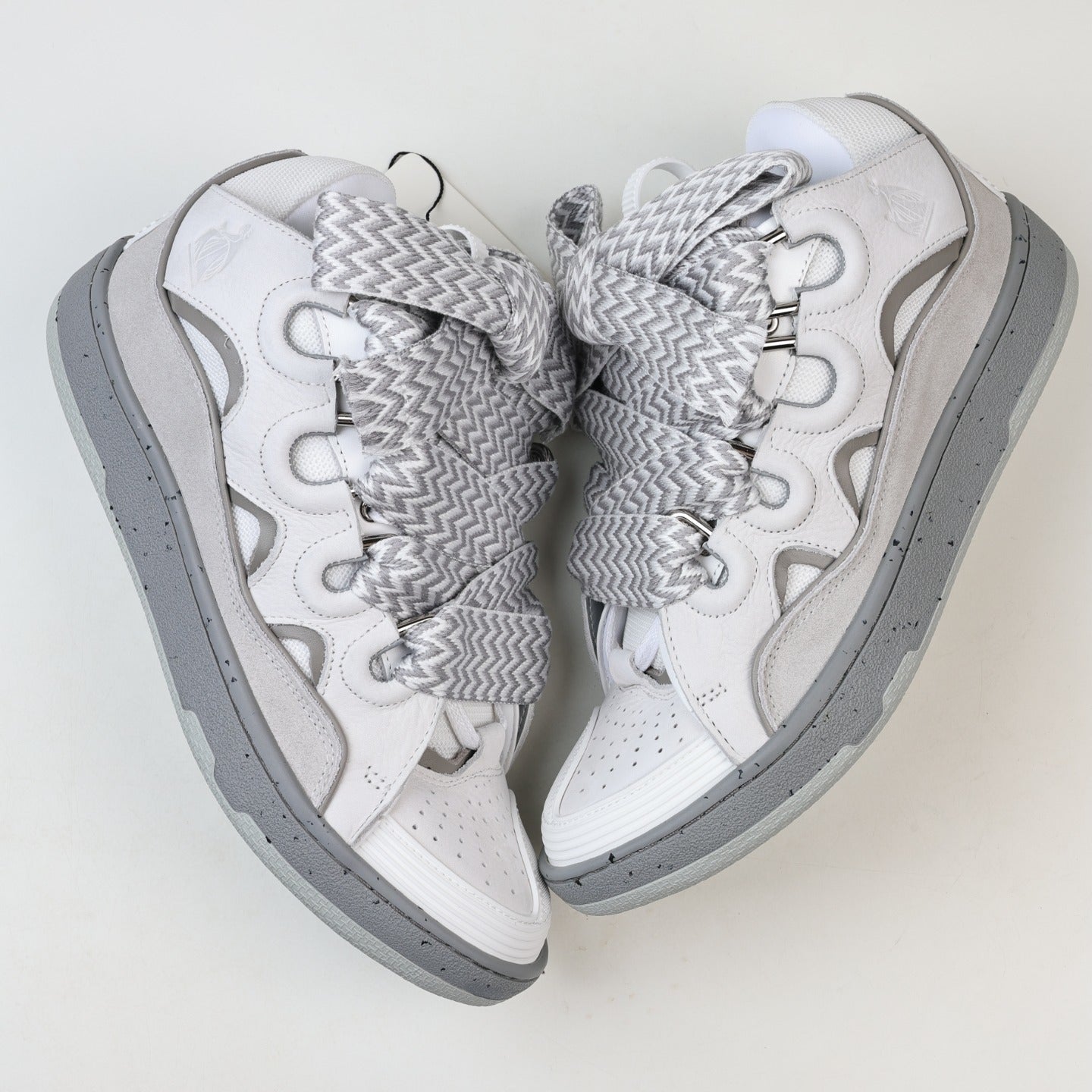 Lanvin Curb Leather Sneakers