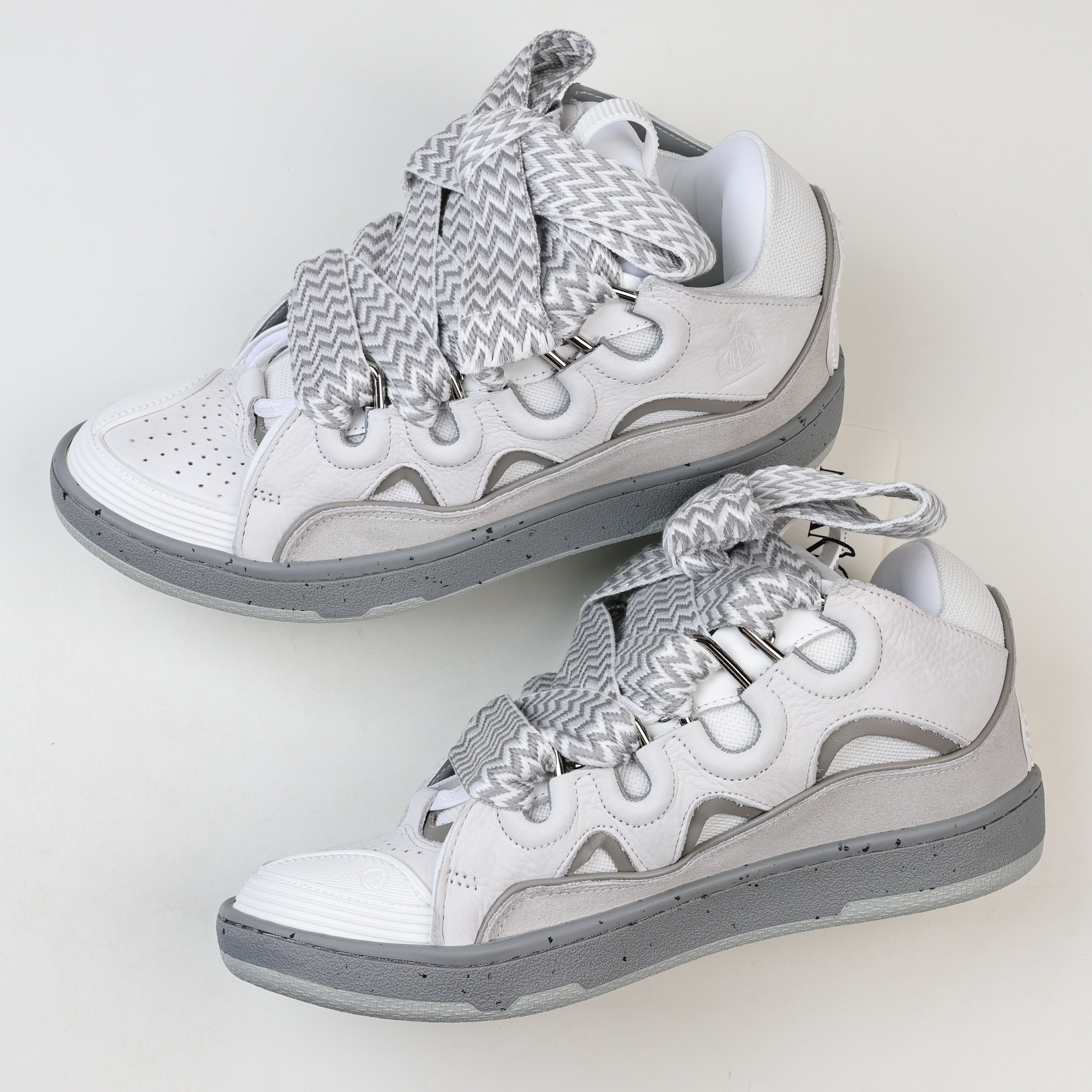 Lanvin Curb Leather Sneakers