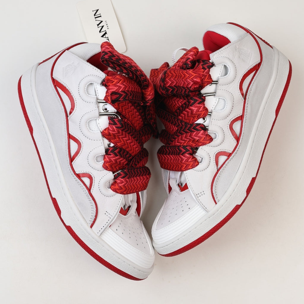 Lanvin Curb Leather Sneakers