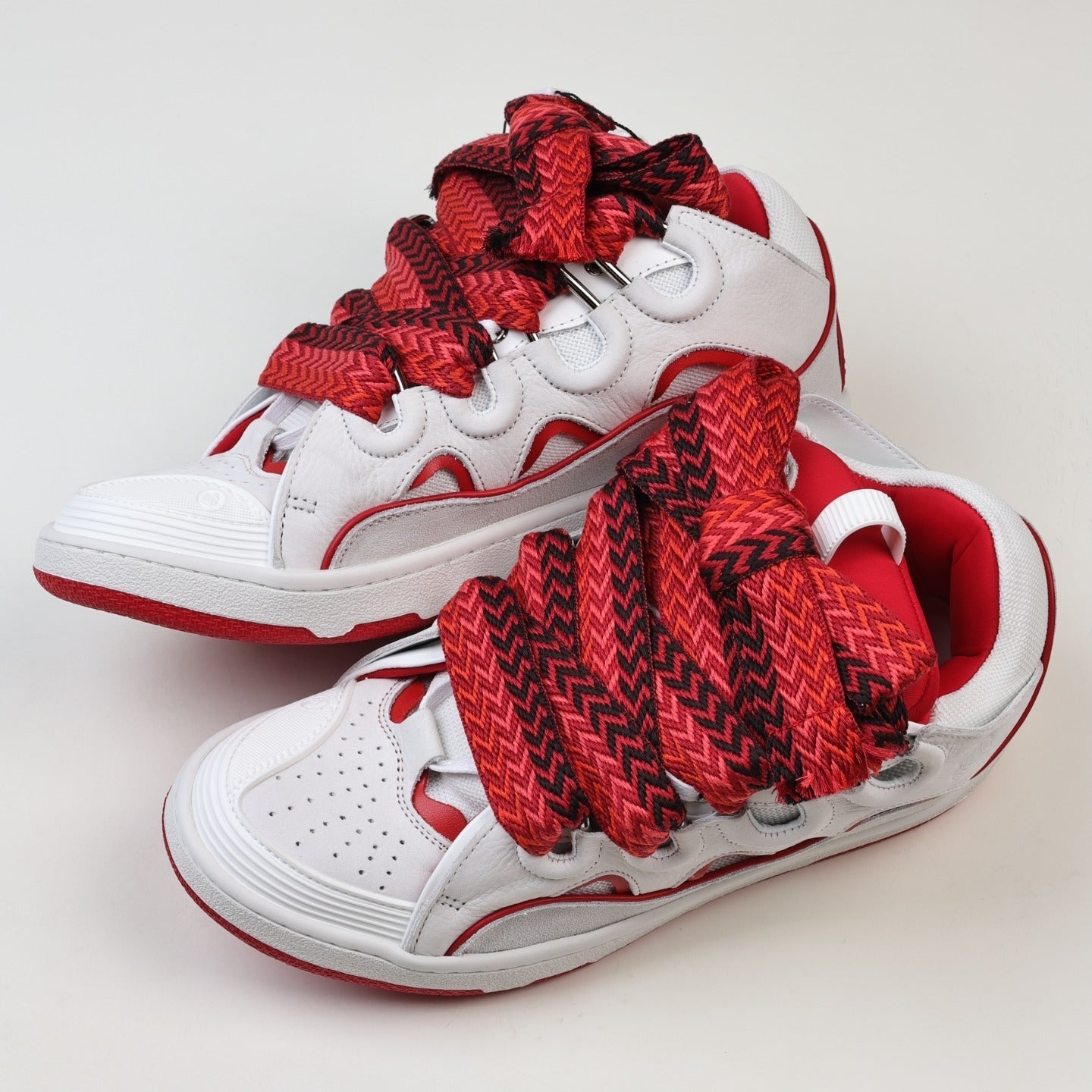 Lanvin Curb Leather Sneakers