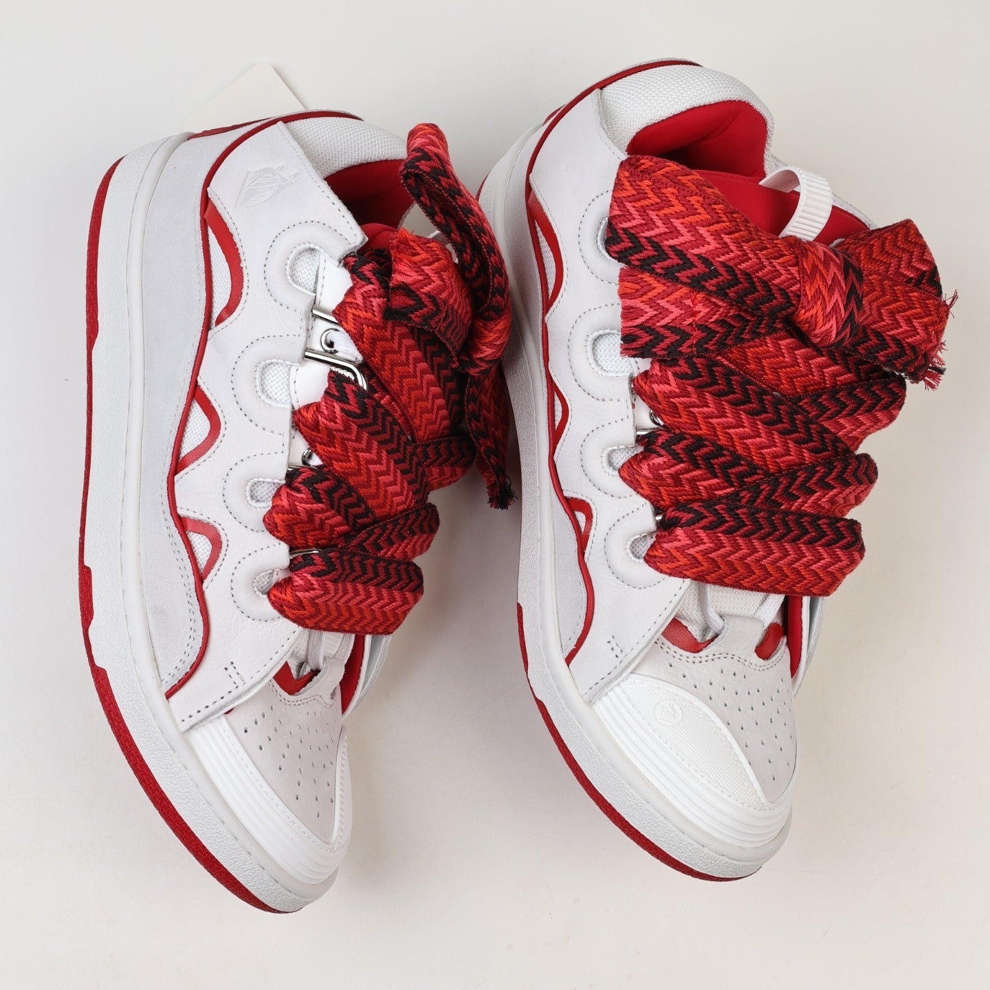 Lanvin Curb Leather Sneakers