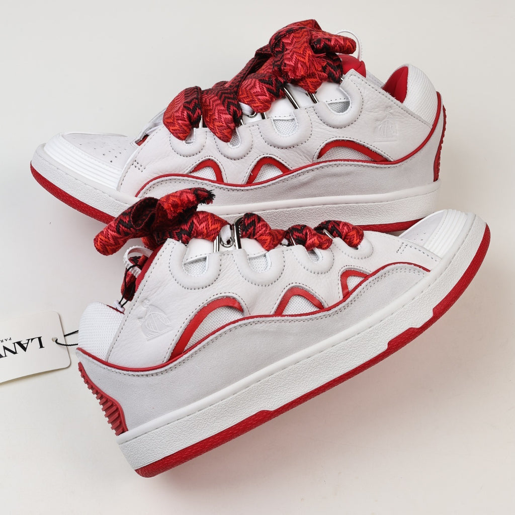 Lanvin Curb Leather Sneakers