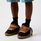Lanvin Curb Suede Sneakers