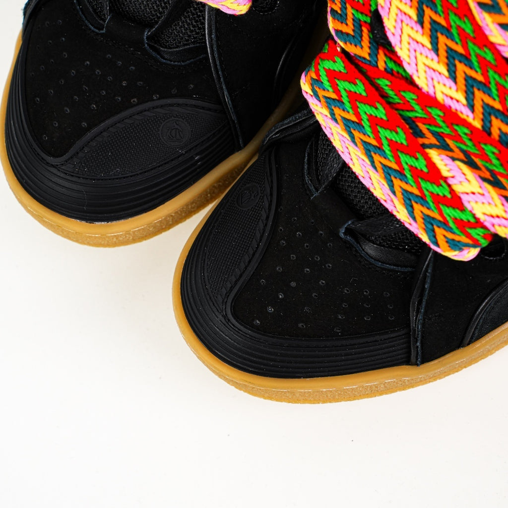 Lanvin Curb Suede Sneakers