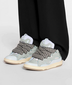 Lanvin Curb Suede Sneakers