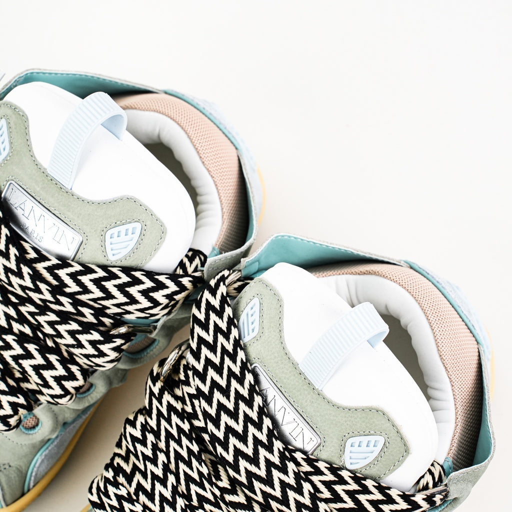 Lanvin Curb Suede Sneakers