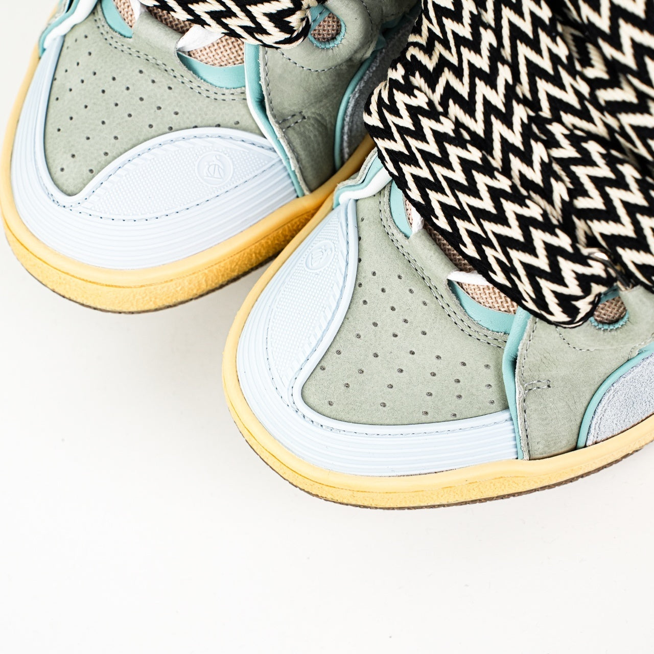 Lanvin Curb Suede Sneakers