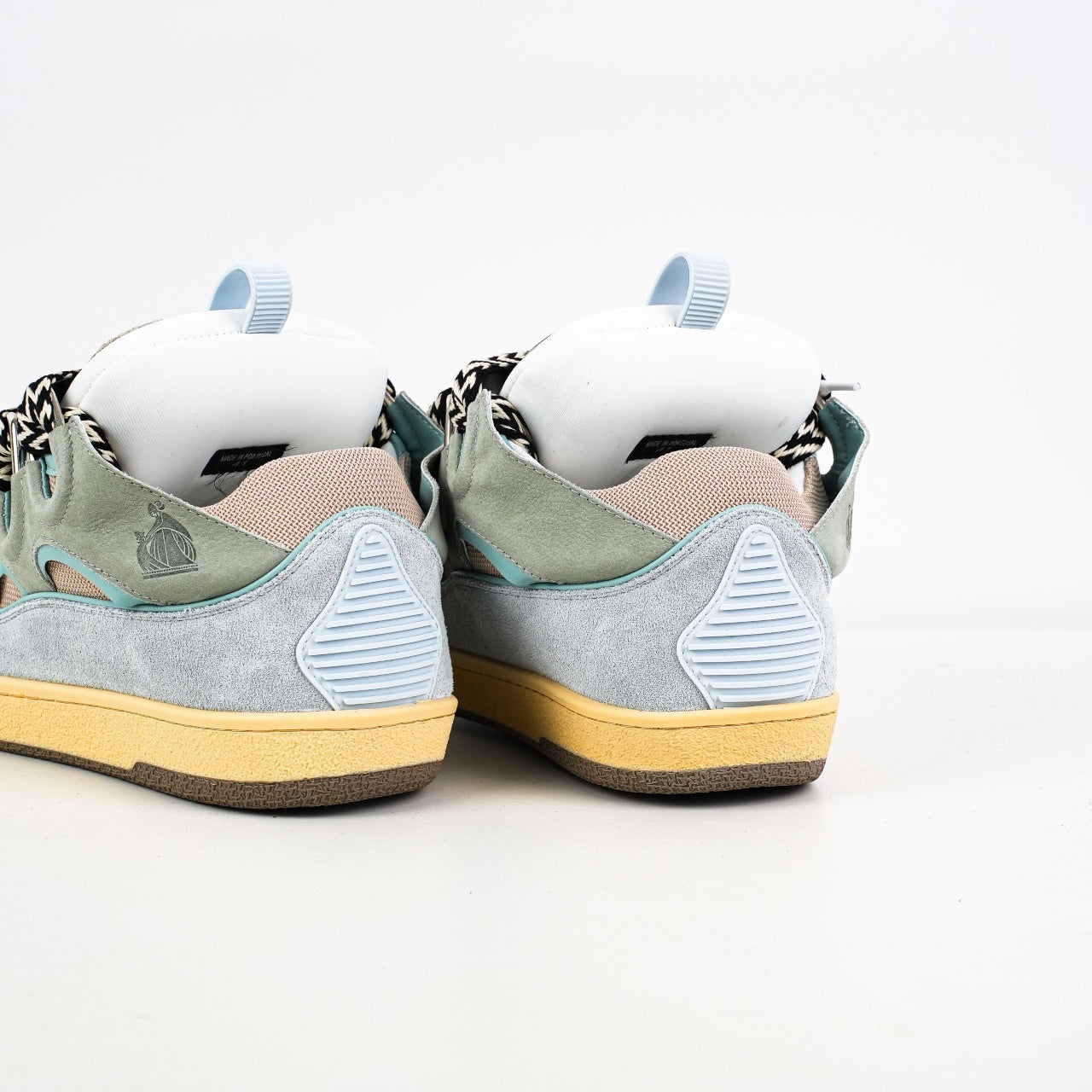 Lanvin Curb Suede Sneakers