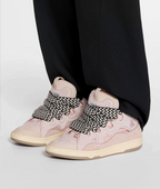 Lanvin Curb Suede Sneakers