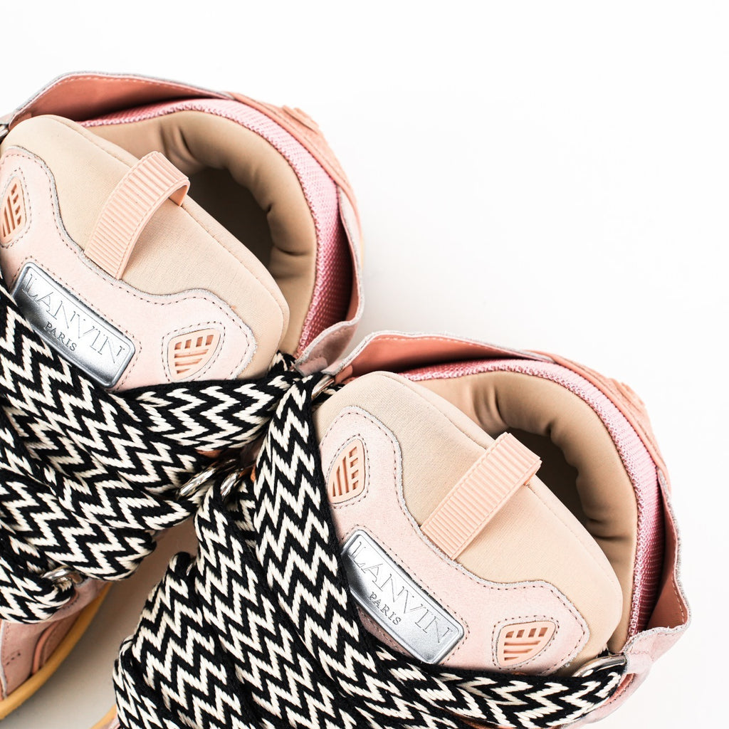 Lanvin Curb Suede Sneakers