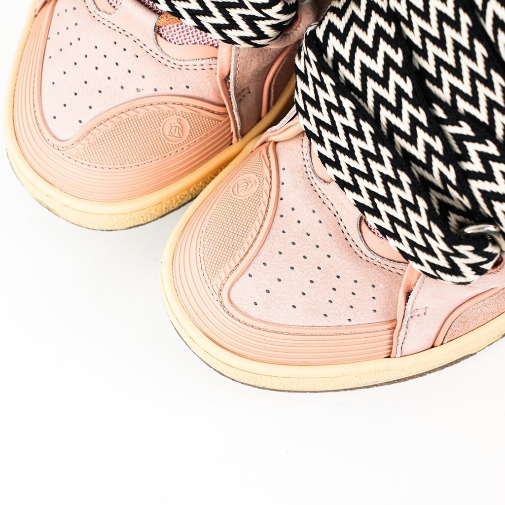 Lanvin Curb Suede Sneakers