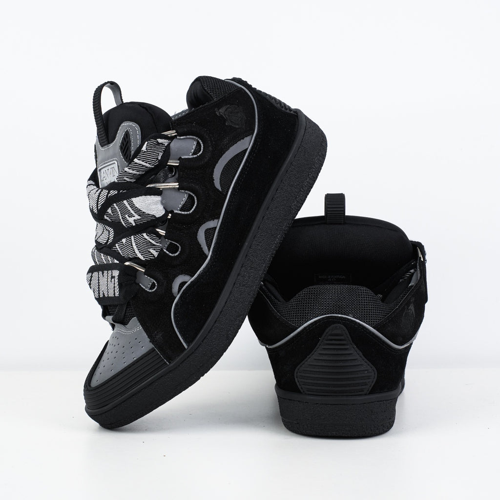 Lanvin Curb Suede Sneakers