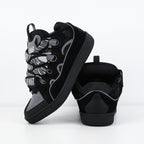 Lanvin Curb Suede Sneakers
