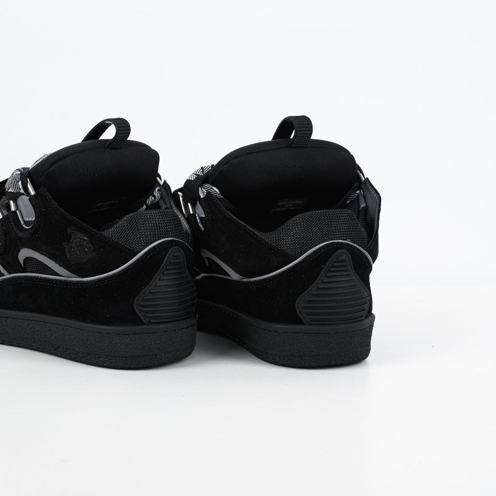 Lanvin Curb Suede Sneakers