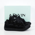 Lanvin Curb Suede Sneakers
