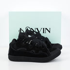 Lanvin Curb Suede Sneakers