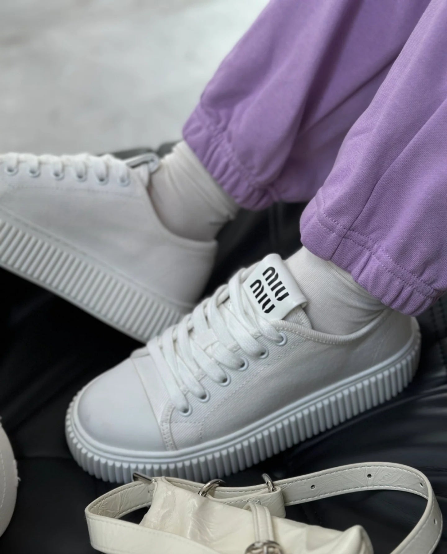 Miu Miu Platform Sneakers