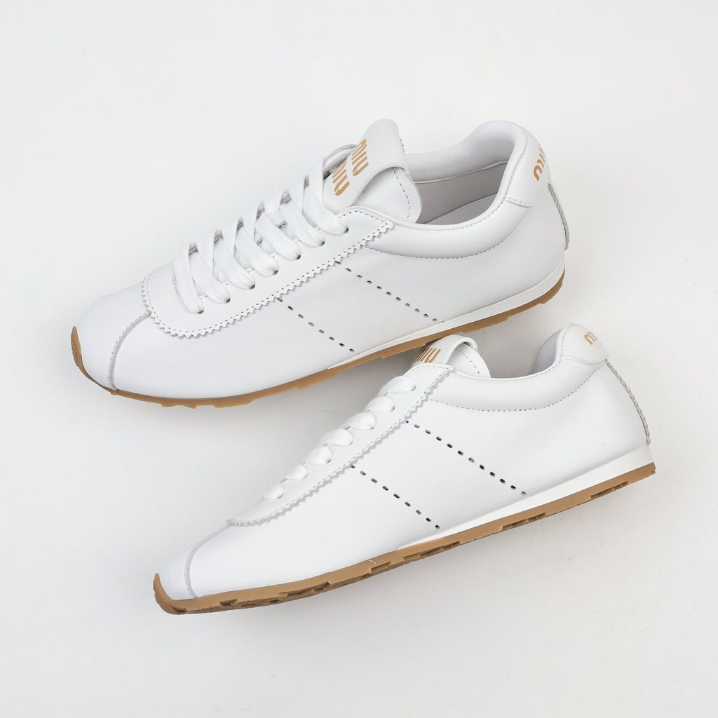 Miu Miu Plume Nappa Leather Sneakers