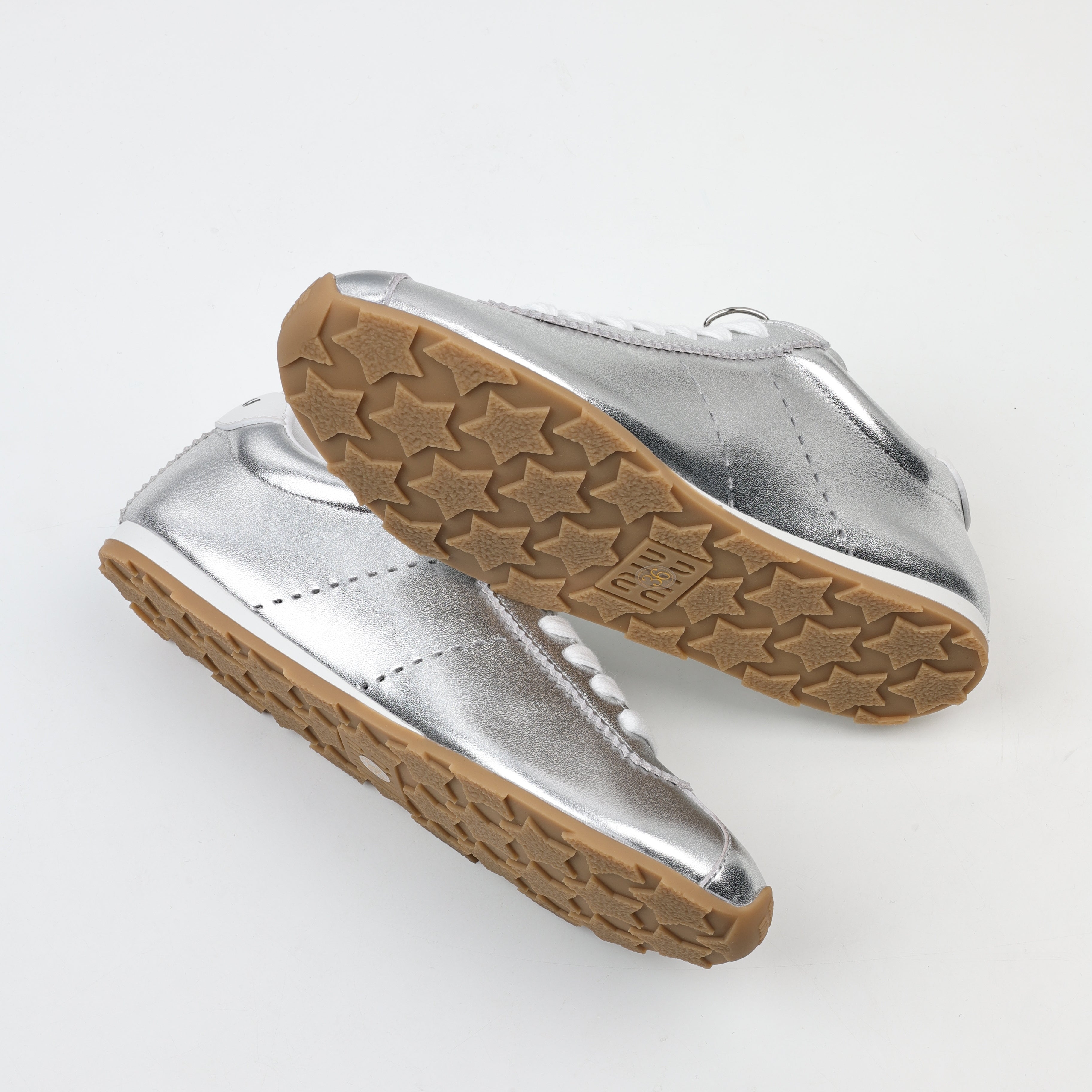 Miu Miu Plume Mordoré Calfskin Low Top Sneakers
