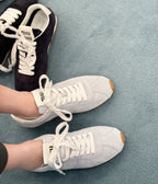 Miu Miu Plume Mordoré Calfskin Low Top Sneakers