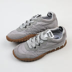Miu Miu Tyre Technical Fabric and Suede Sneakers