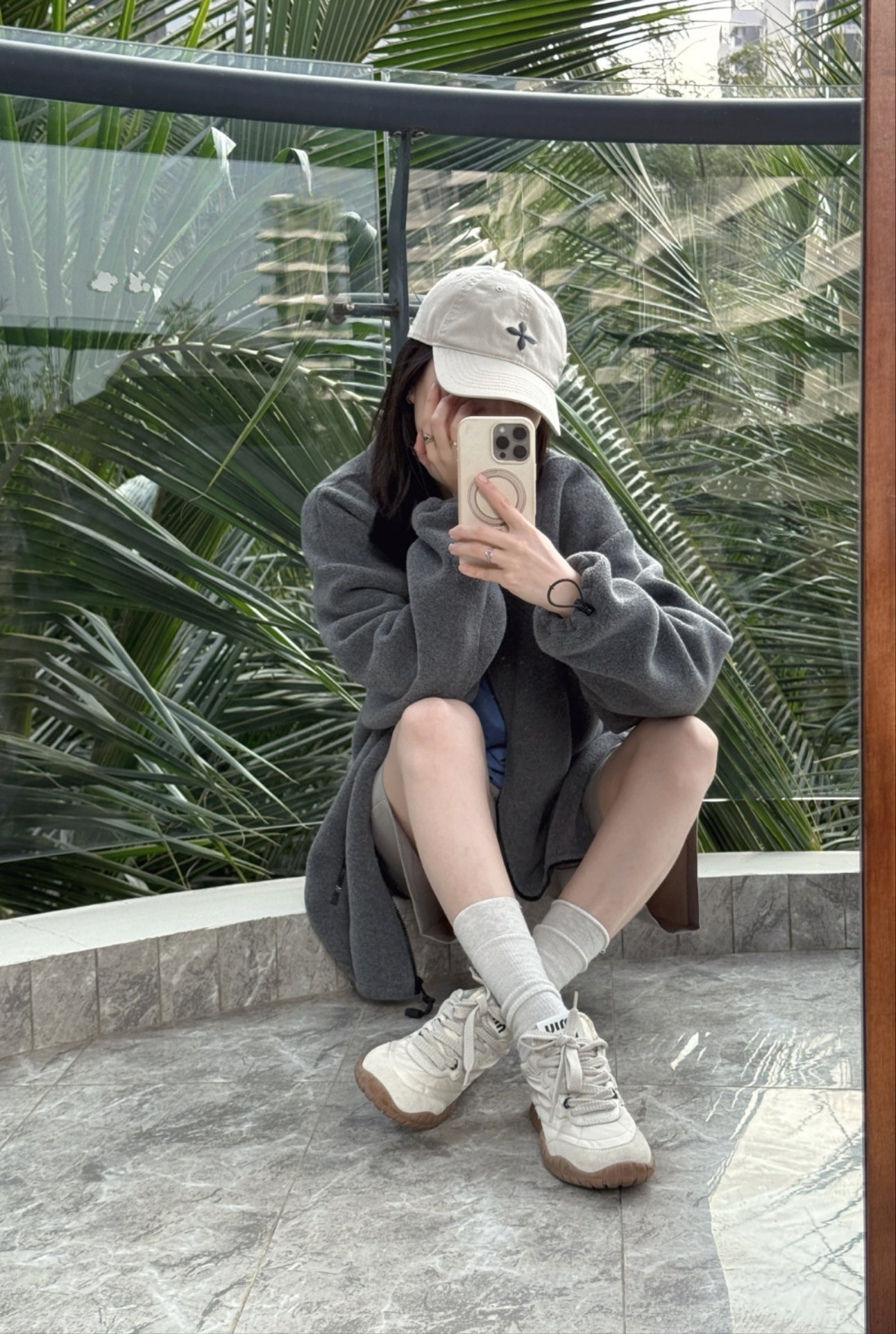 Miu Miu Tyre Technical Fabric and Suede Sneakers