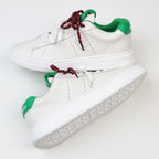 Miu Miu Double Laces Leather Low Top Sneakers